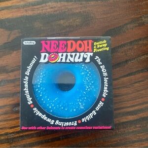 Viral Nee Doh Doughnut Stress Toy Fidget  NeeDoh Tik Tok donut squishy blue